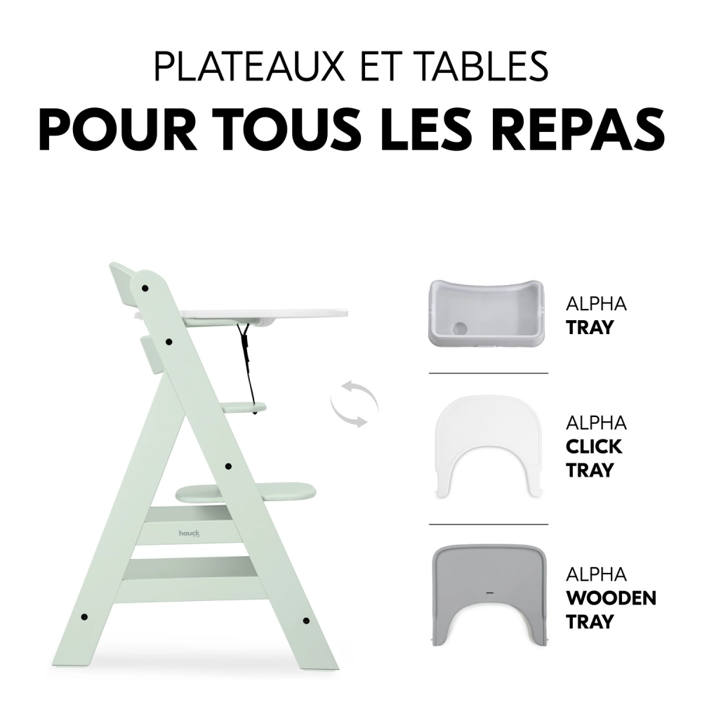 Chaise Haute Hauck Alpha+ - Mint