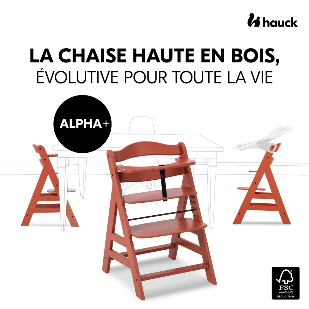 Chaise Haute Hauck Alpha+ - Cork