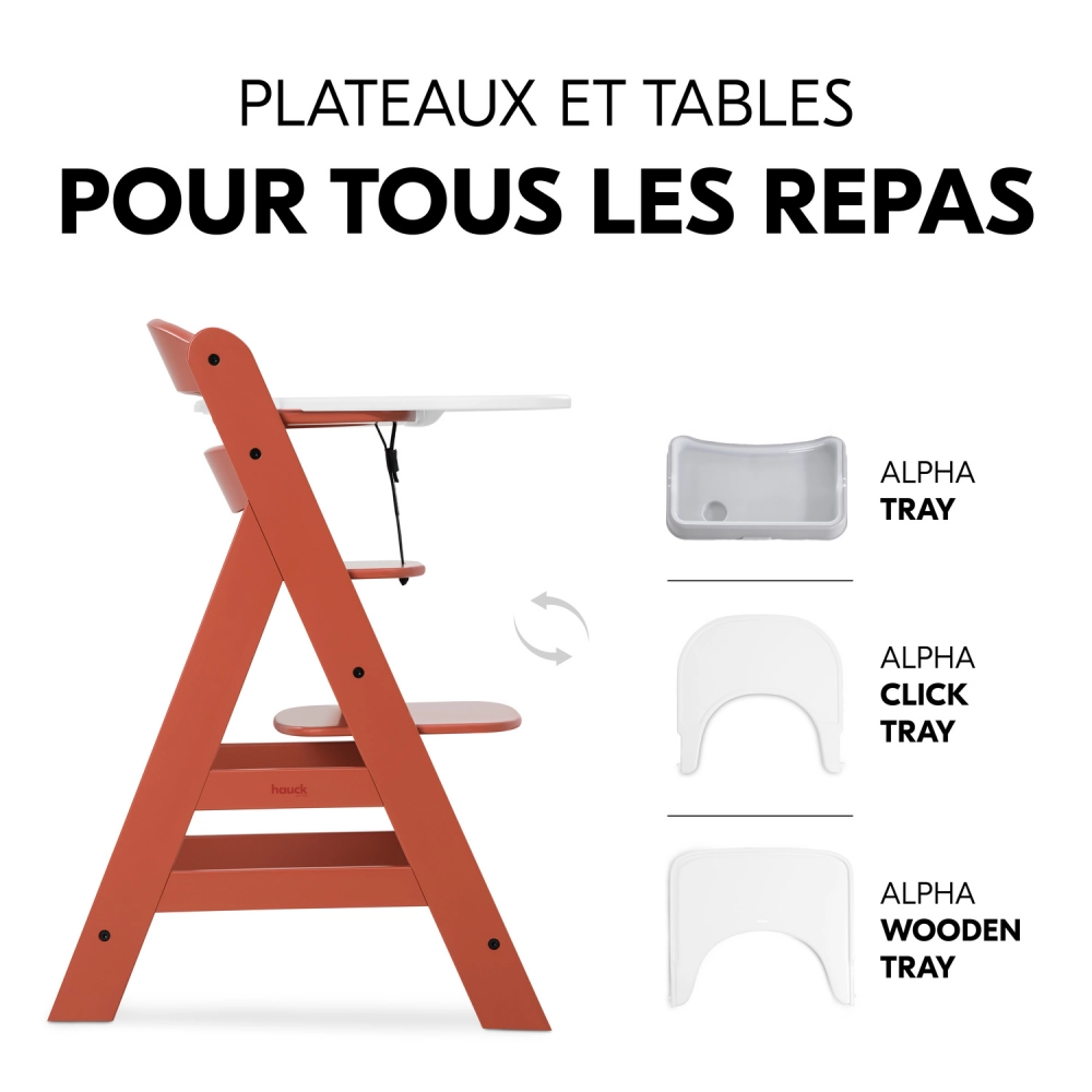 Chaise Haute Hauck Alpha+ - Cork