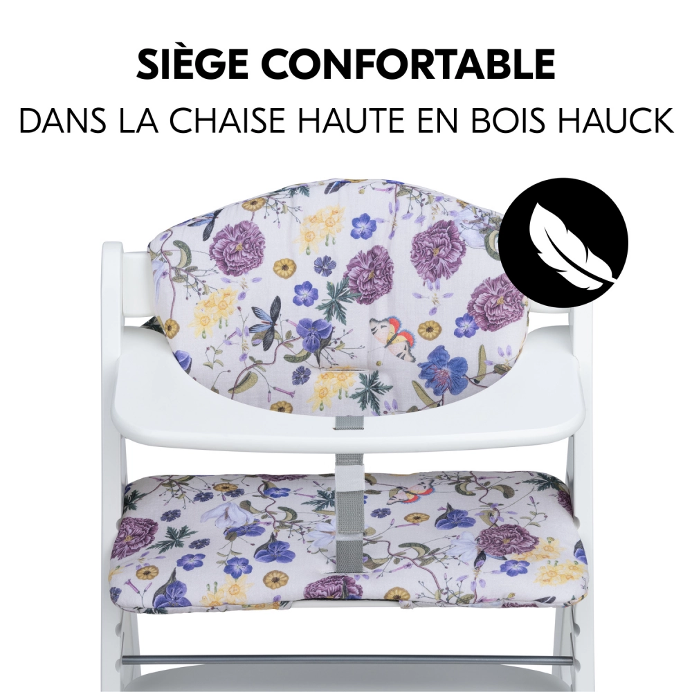 Coussin Chaise Haute Hauck Alpha+ - Beige Floral