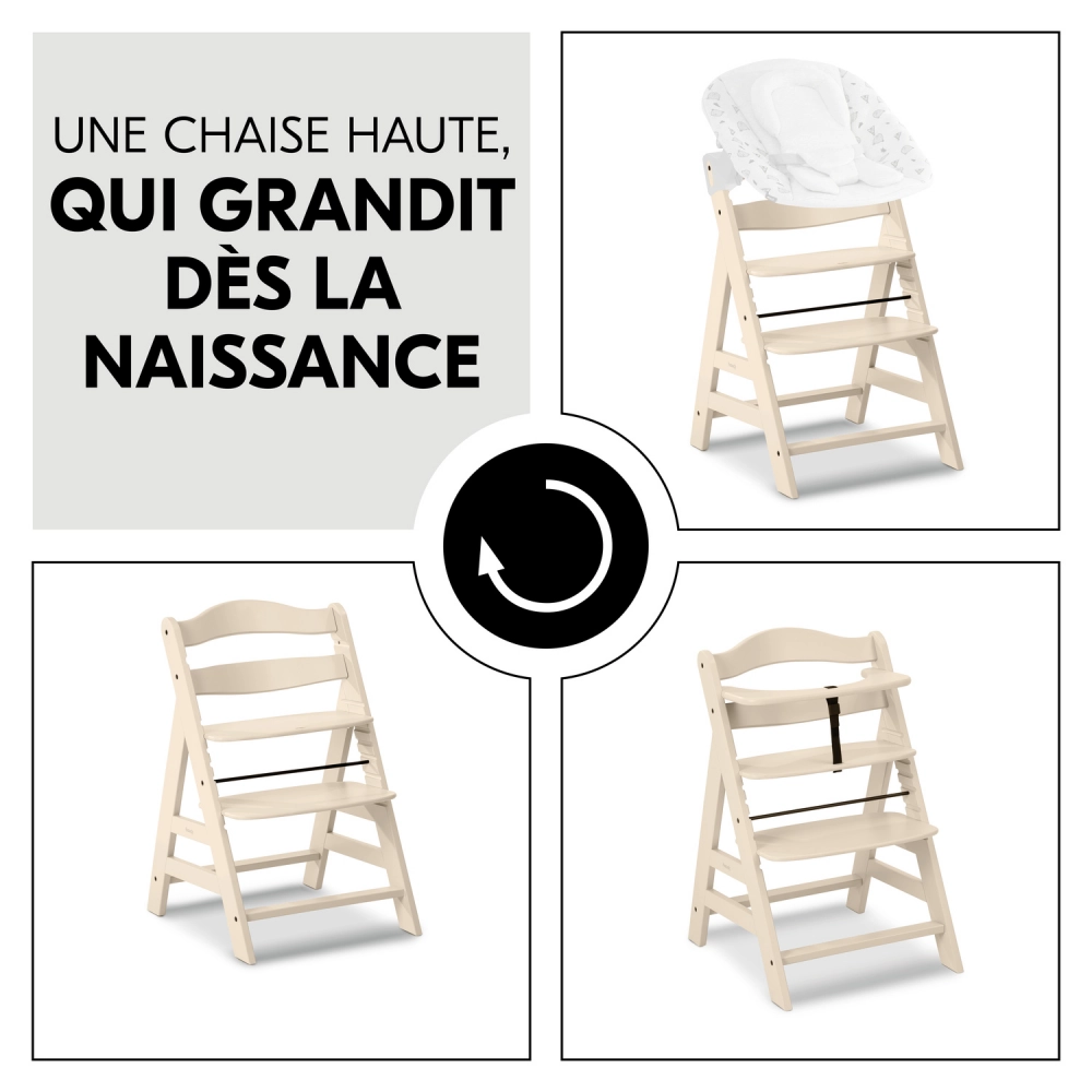 Chaise Haute Hauck Alpha+ - Vanilla
