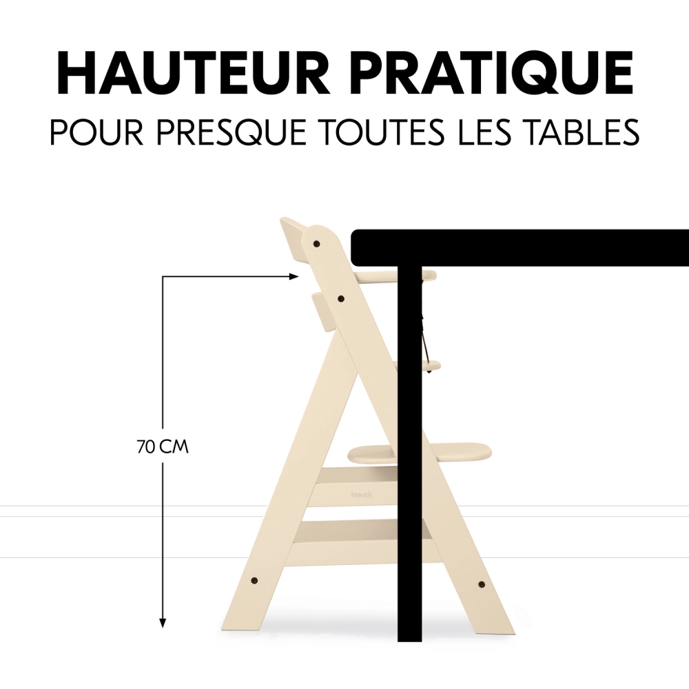 Chaise Haute Hauck Alpha+ - Vanilla