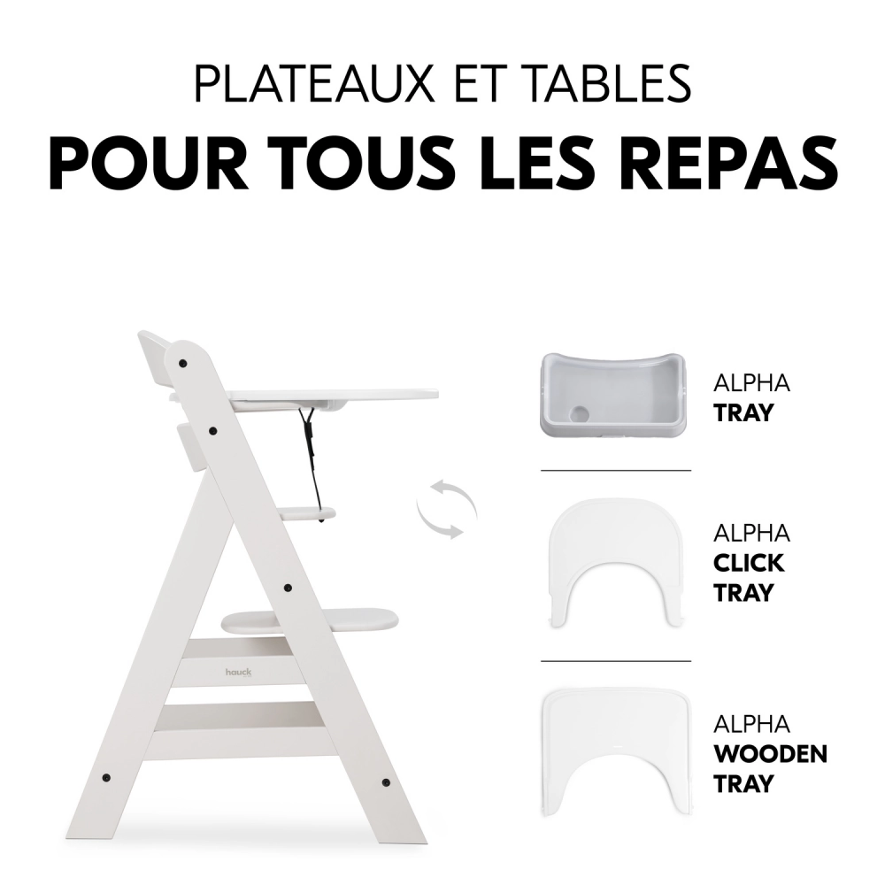 Chaise Haute Hauck Alpha+ - Creme