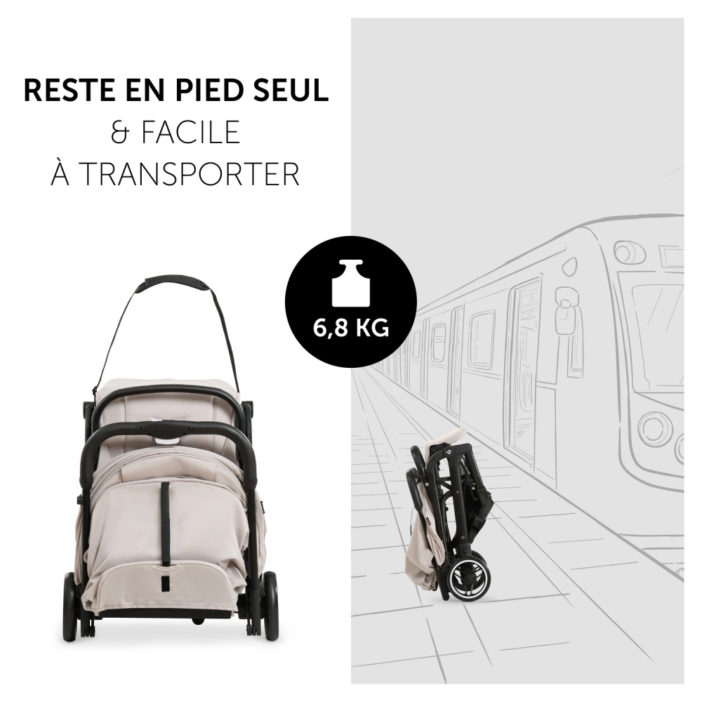 Poussette Hauck Travel N Care - Beige