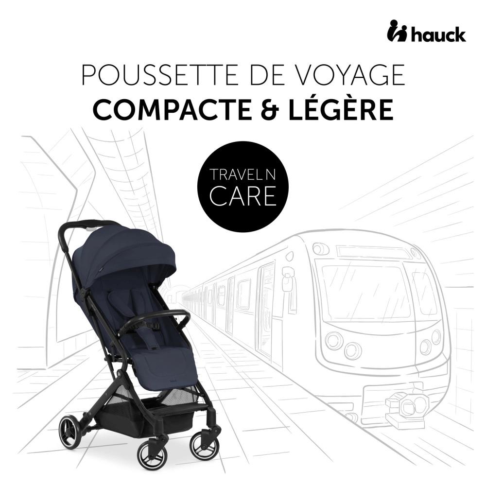 Poussette Hauck Travel N Care - Dark Navy Blue