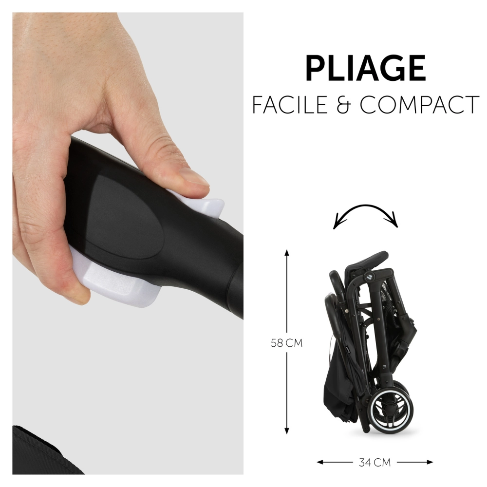 Poussette Hauck Travel N Care - Black