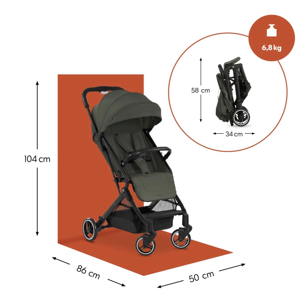 Poussette Travel N Care  Dark-olive - Dark Olive