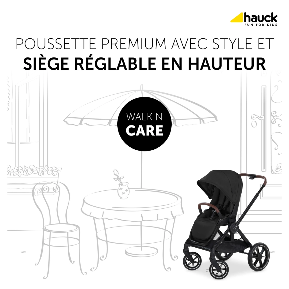 Poussette Hauck Walk N Care - Black