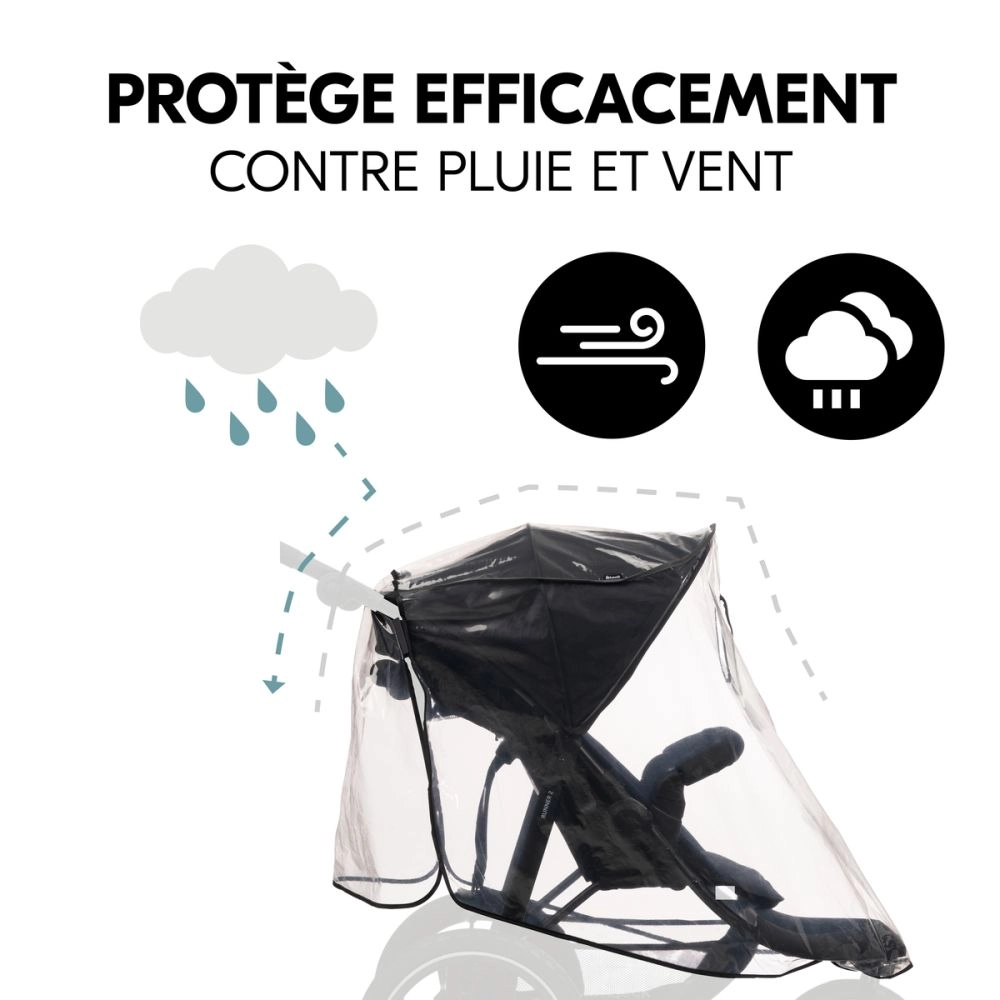 Habillage Pluie Hauck Poussette 3 Roues