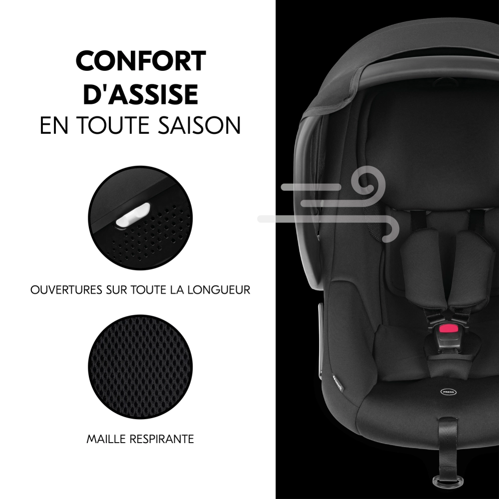 Coque Auto 0-13kg Hauck Drive N Care + Base Isofix