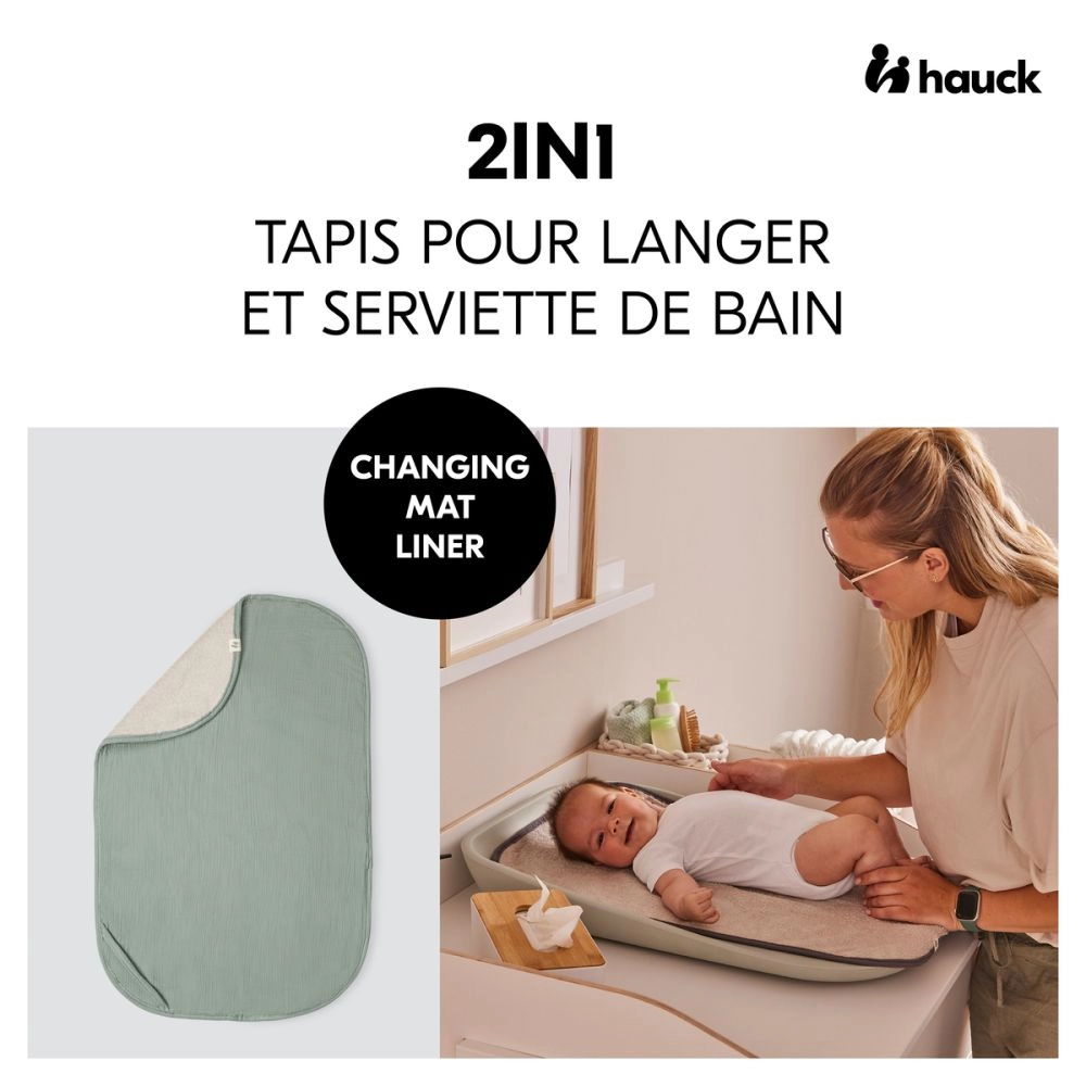 Housse de matelas à langer Changing Mat Liner Sage - Sage