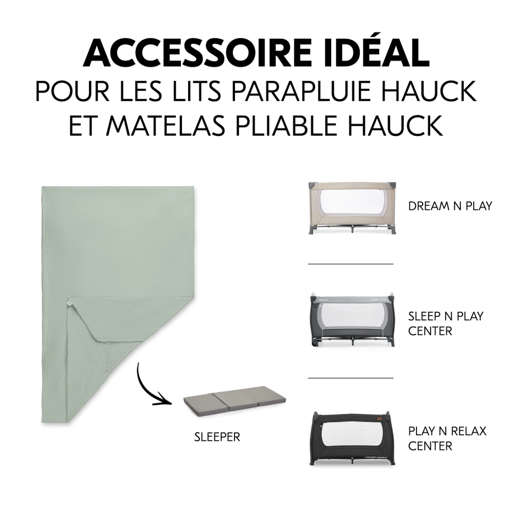 Drap Housse Lit Parapluie Hauck - Sage