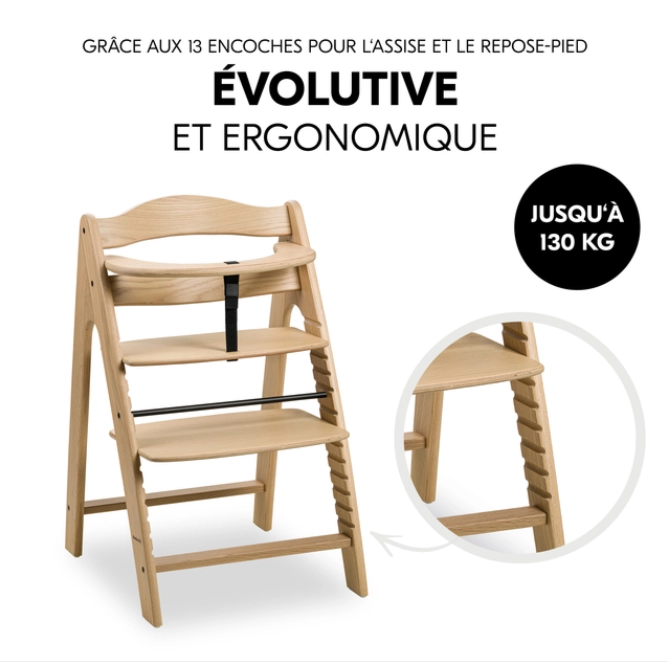 Chaise Haute Hauck Arketa - Natural