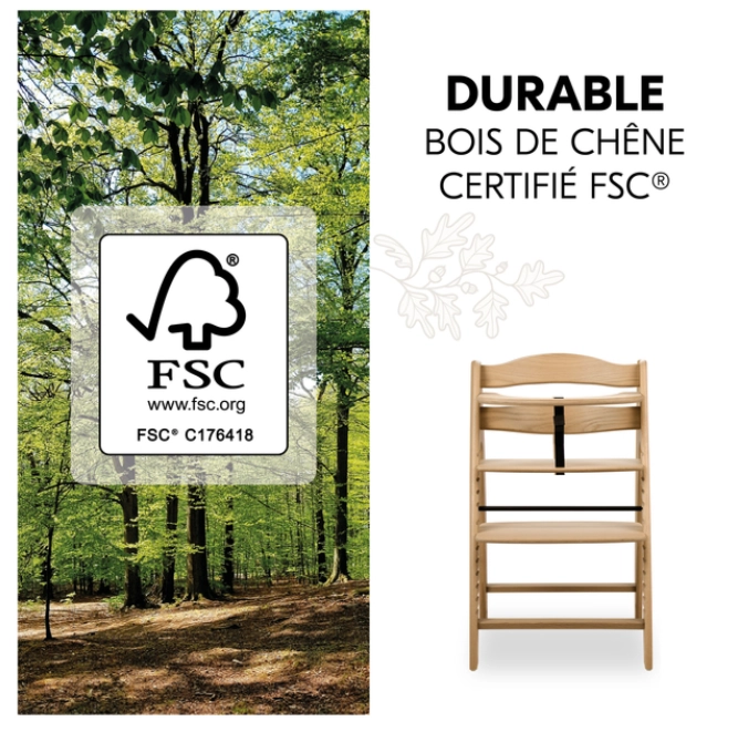 Chaise Haute Hauck Arketa - Natural