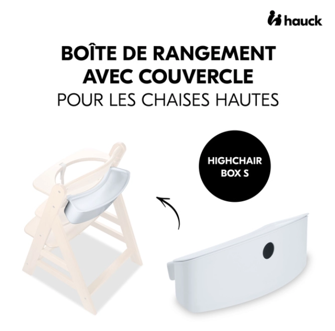 Boite de rangement pour chaise haute Highchair Box S White - White