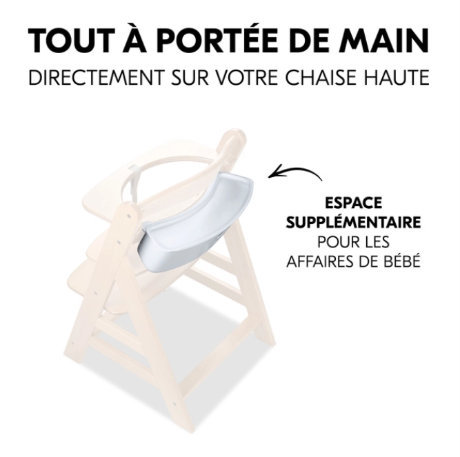 Boite de rangement pour chaise haute Highchair Box S White - White