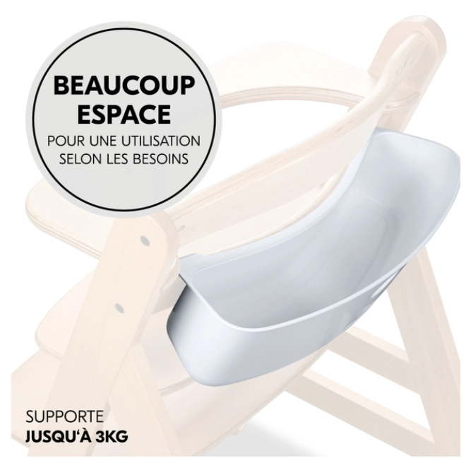 Boite de rangement pour chaise haute Highchair Box S White - White