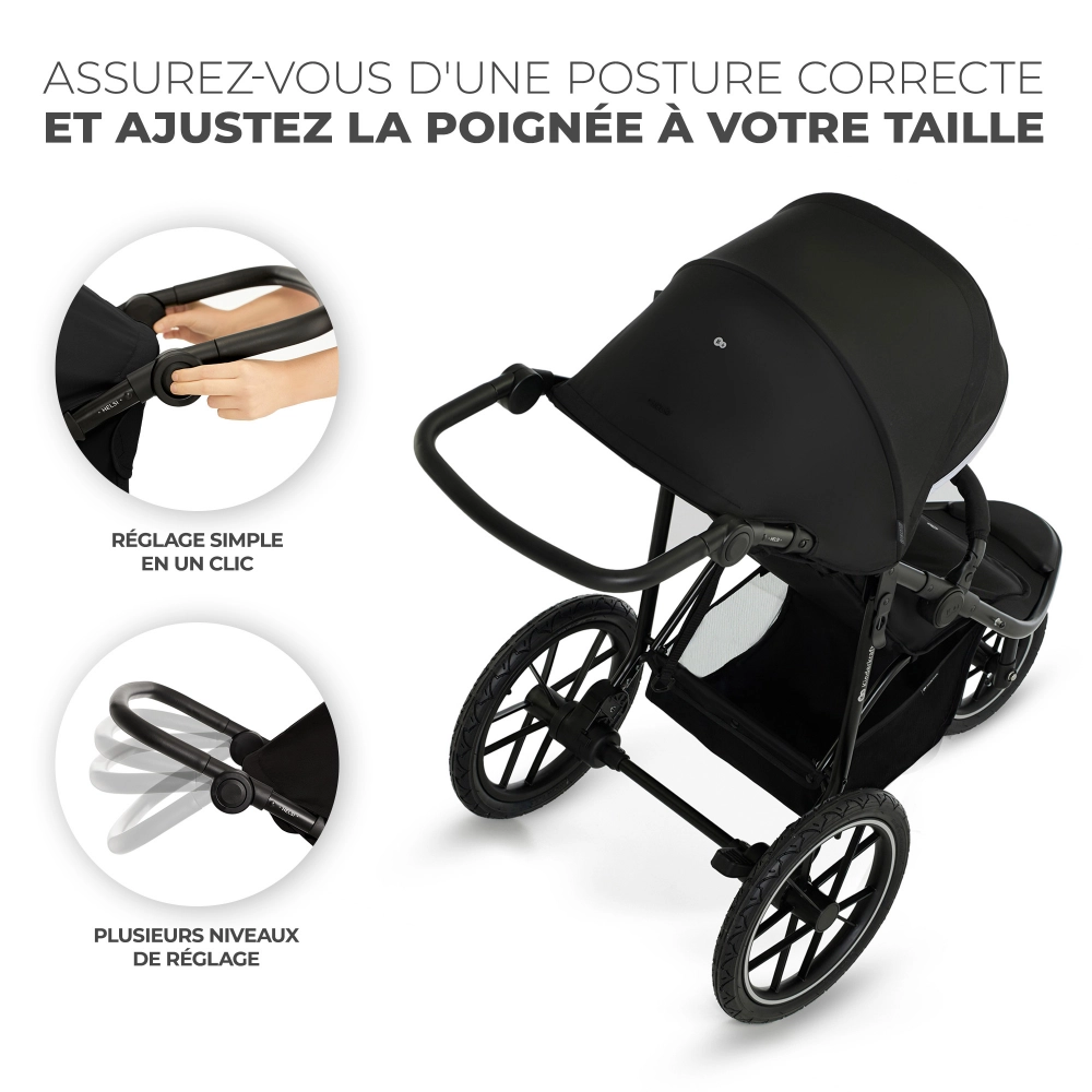 Poussette Kinderkraft Helsi - Black