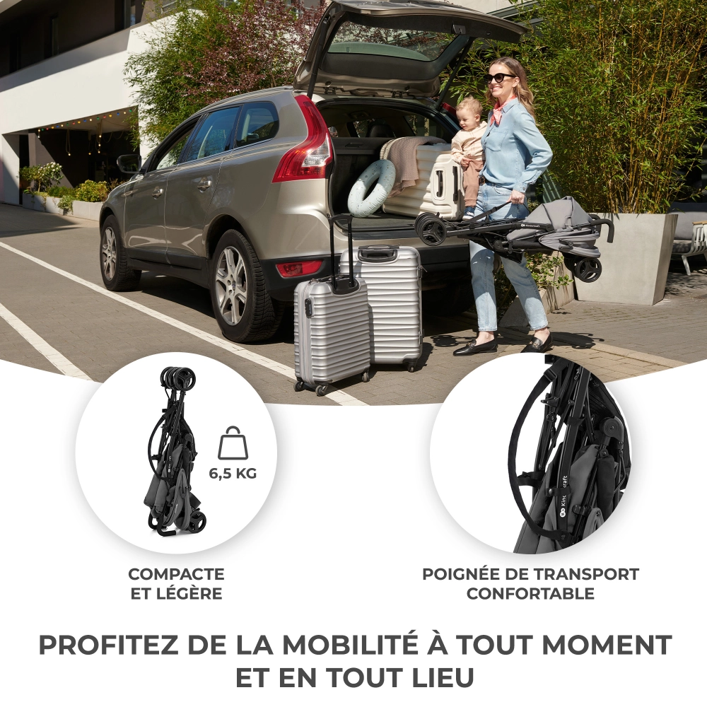 Poussette TIK - Kinderkraft - gris