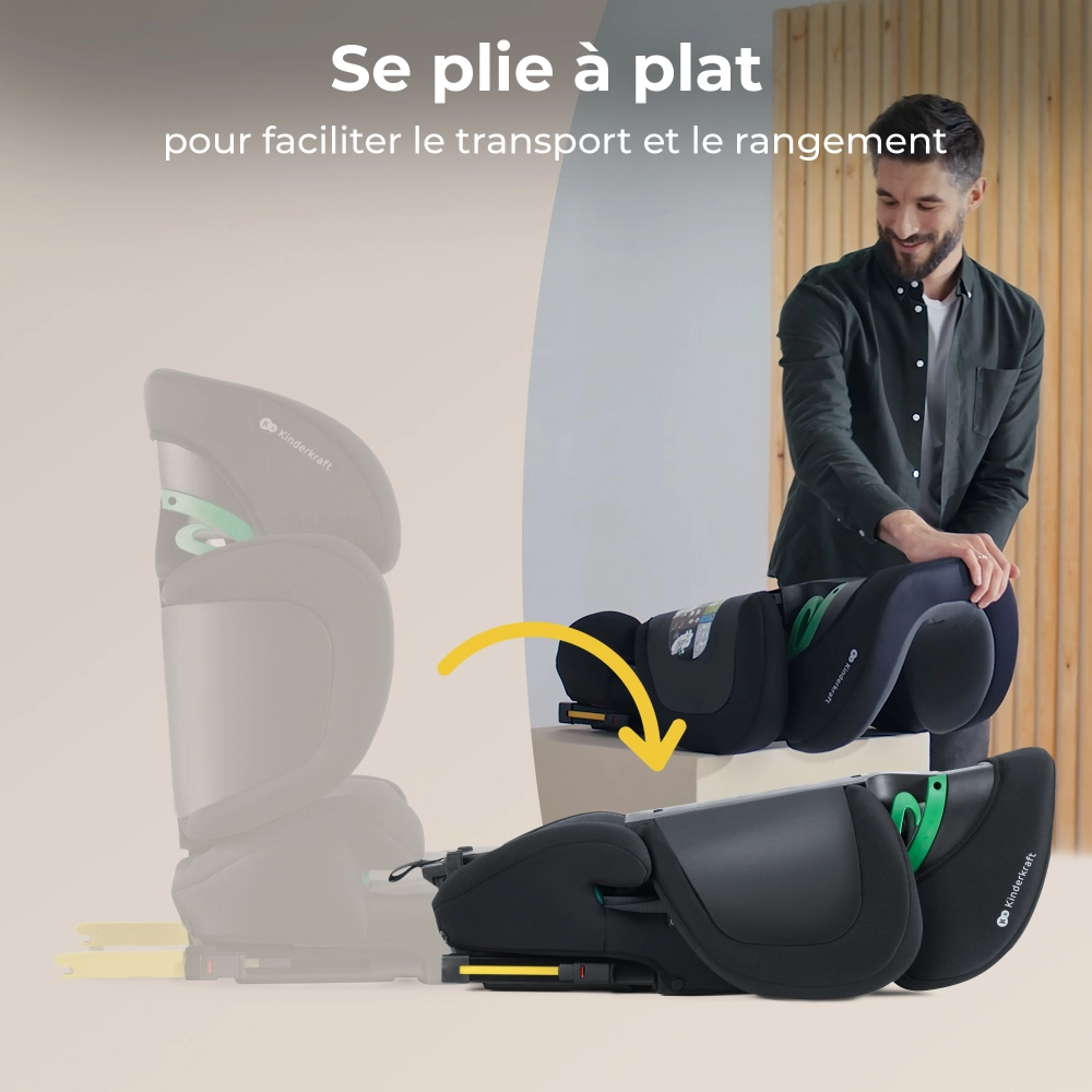 Siège Auto 100-150 cm Kinderkraft XPand 2 I-Size  - Graphite Black