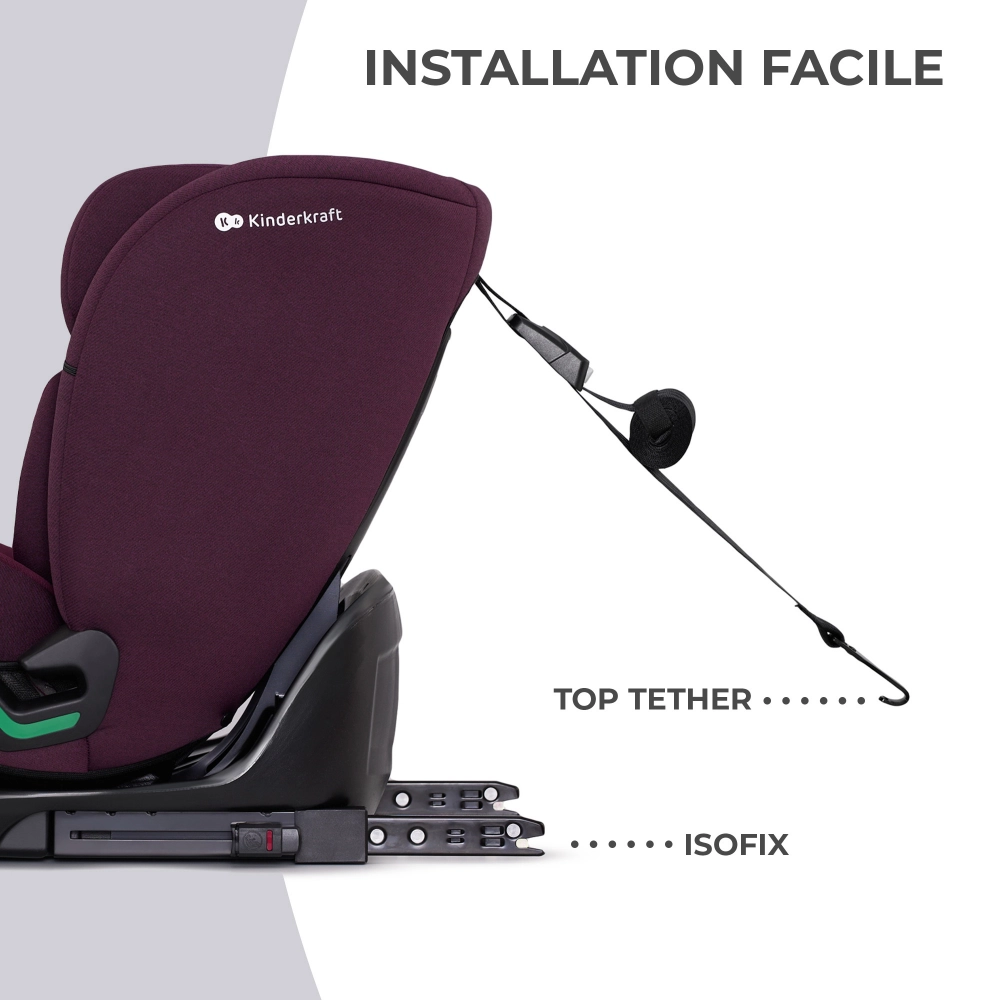 Siège Auto 76-150 cm Kinderkraft ONETO3 i-Size - Cherry Pearl