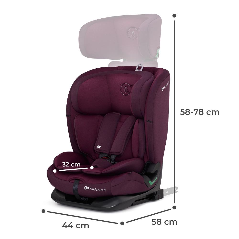 Siège Auto 76-150 cm Kinderkraft ONETO3 i-Size - Cherry Pearl
