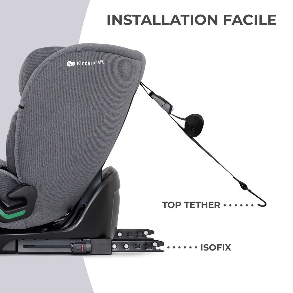 Siège Auto 76-150 cm Kinderkraft ONETO3 i-Size - Cool Grey