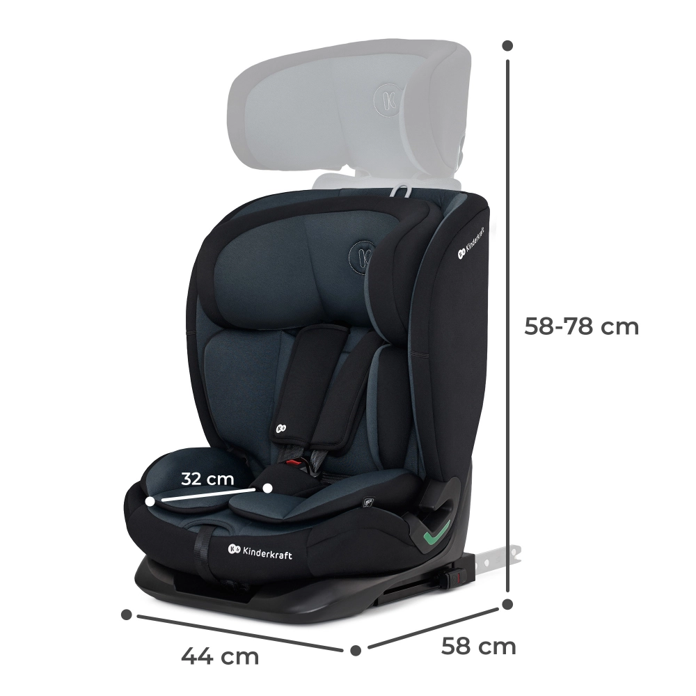 Siège Auto 76-150 cm Kinderkraft Oneto3 i-Size - Graphite Black