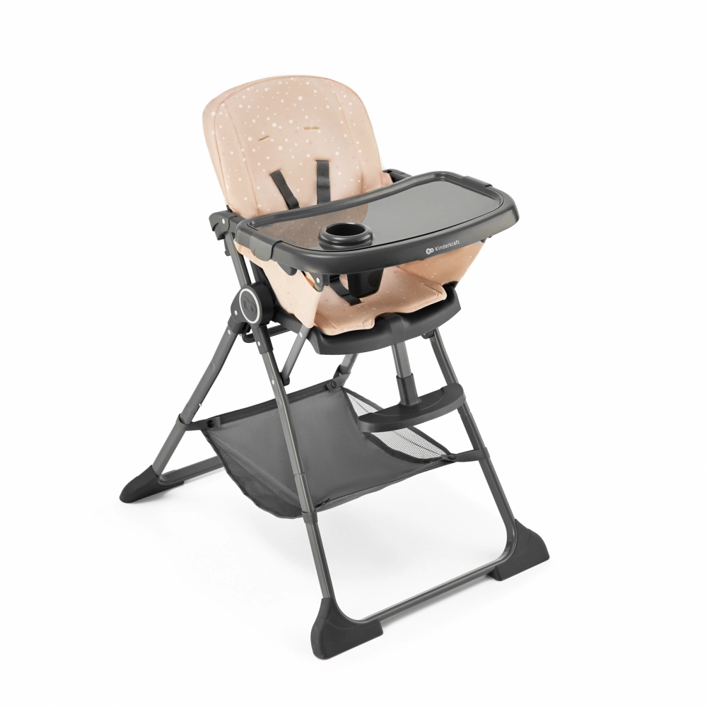 Chaise haute Kinderkraft Foldee - Pink