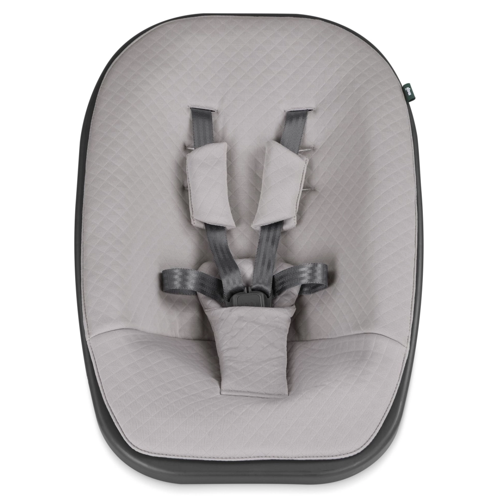 Chaise Haute Moji Yippy Plain - Snow + Assise Nouveau-Né - Birch