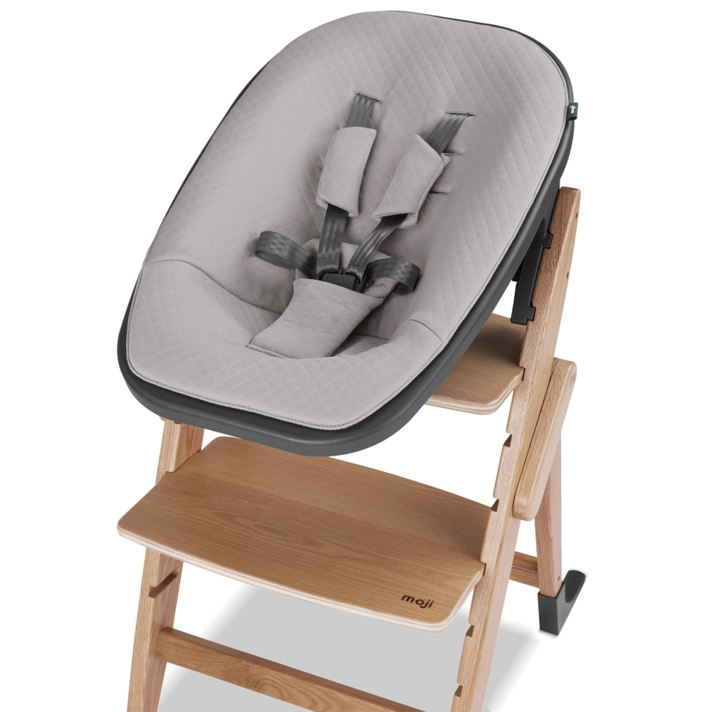 Chaise Haute Moji Yippy Trunk - Oak + Assise Nouveau-Né - Birch