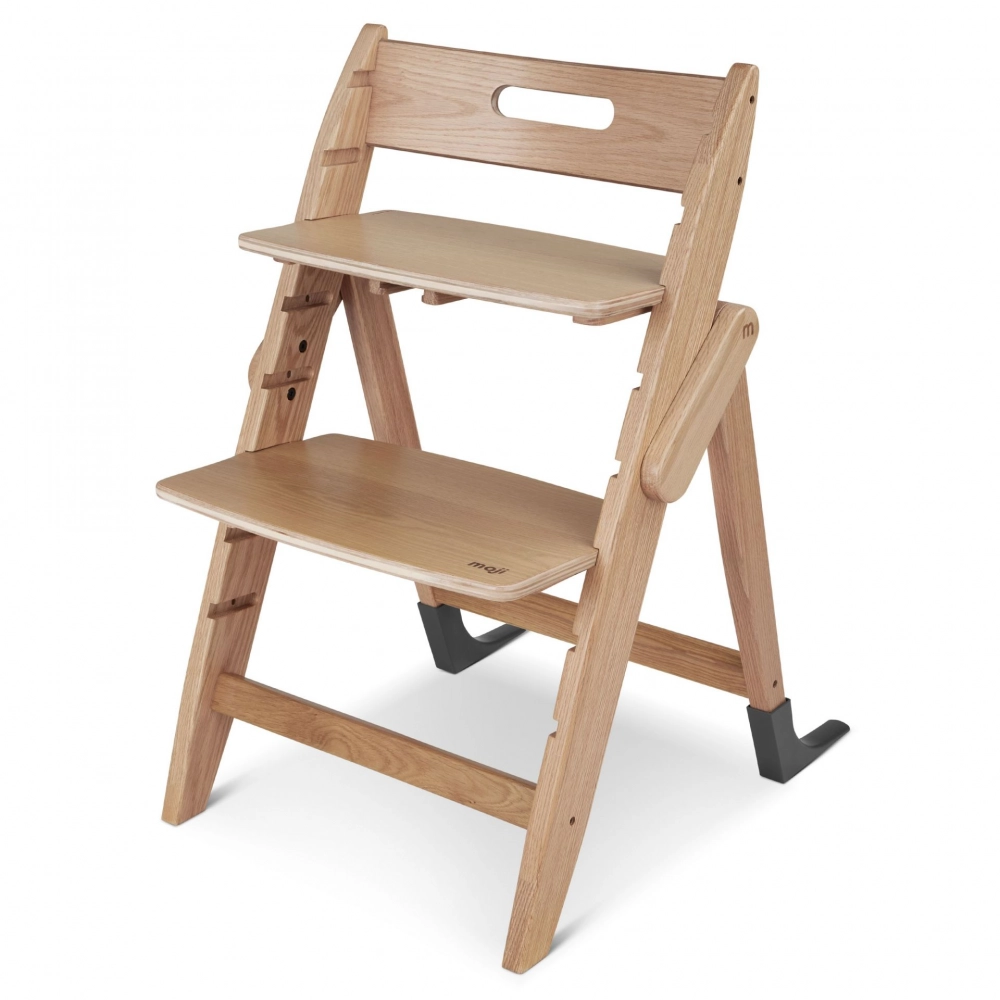 Chaise Haute Moji Yippy Trunk - Oak + Assise Nouveau-Né - Rosegold