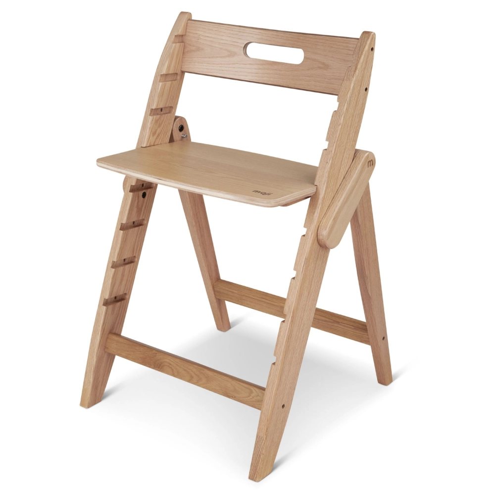 Chaise Haute Moji Yippy Trunk - Oak + Assise Nouveau-Né - Hearts