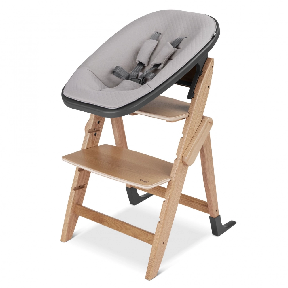 Chaise Haute Moji Yippy Tune - Stone + Assise Nouveau-Né - Birch