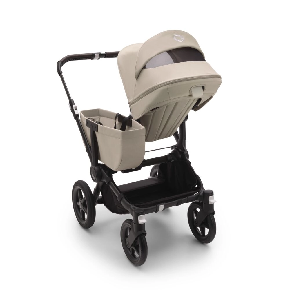 Poussette Bugaboo Donkey 5 Mono - Châssis Noir + Nacelle - Desert Taupe