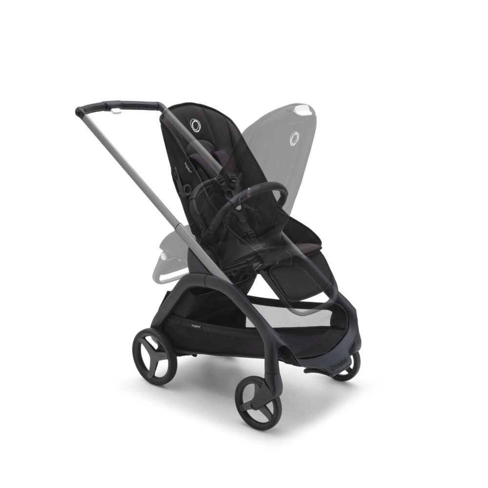Poussette Bugaboo Dragonfly - Châssis Noir / Canopy Vert Forêt