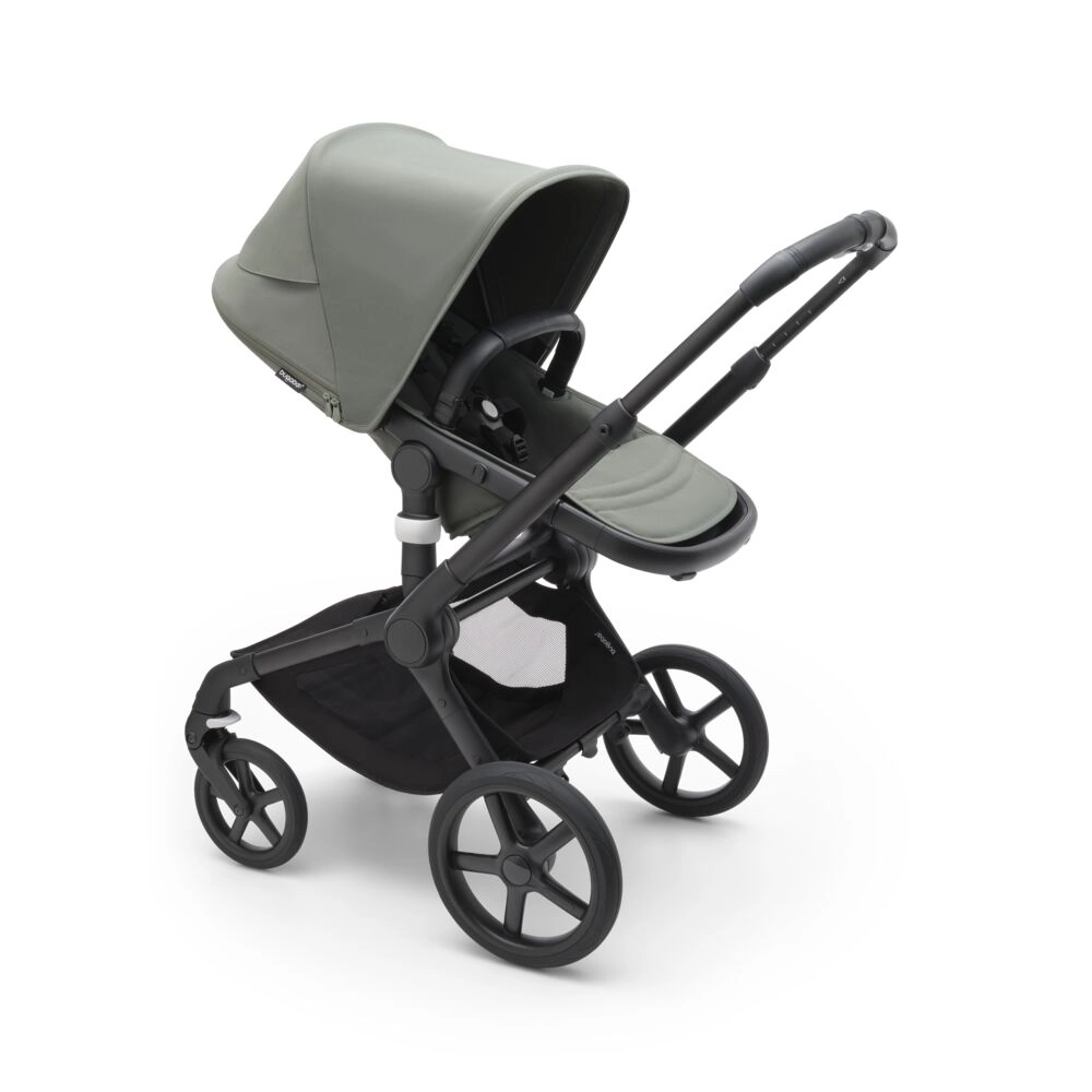 Poussette Bugaboo Fox 5 - Châssis Noir + Nacelle - Vert Forêt