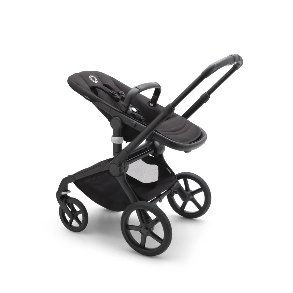Poussette Bugaboo Fox 5 - Châssis Noir + Nacelle - Gris Chiné