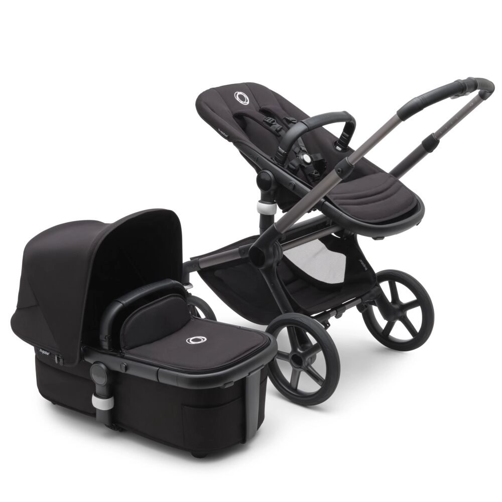 Poussette Bugaboo Fox 5 - Châssis Graphite + Nacelle - Nuit Noire