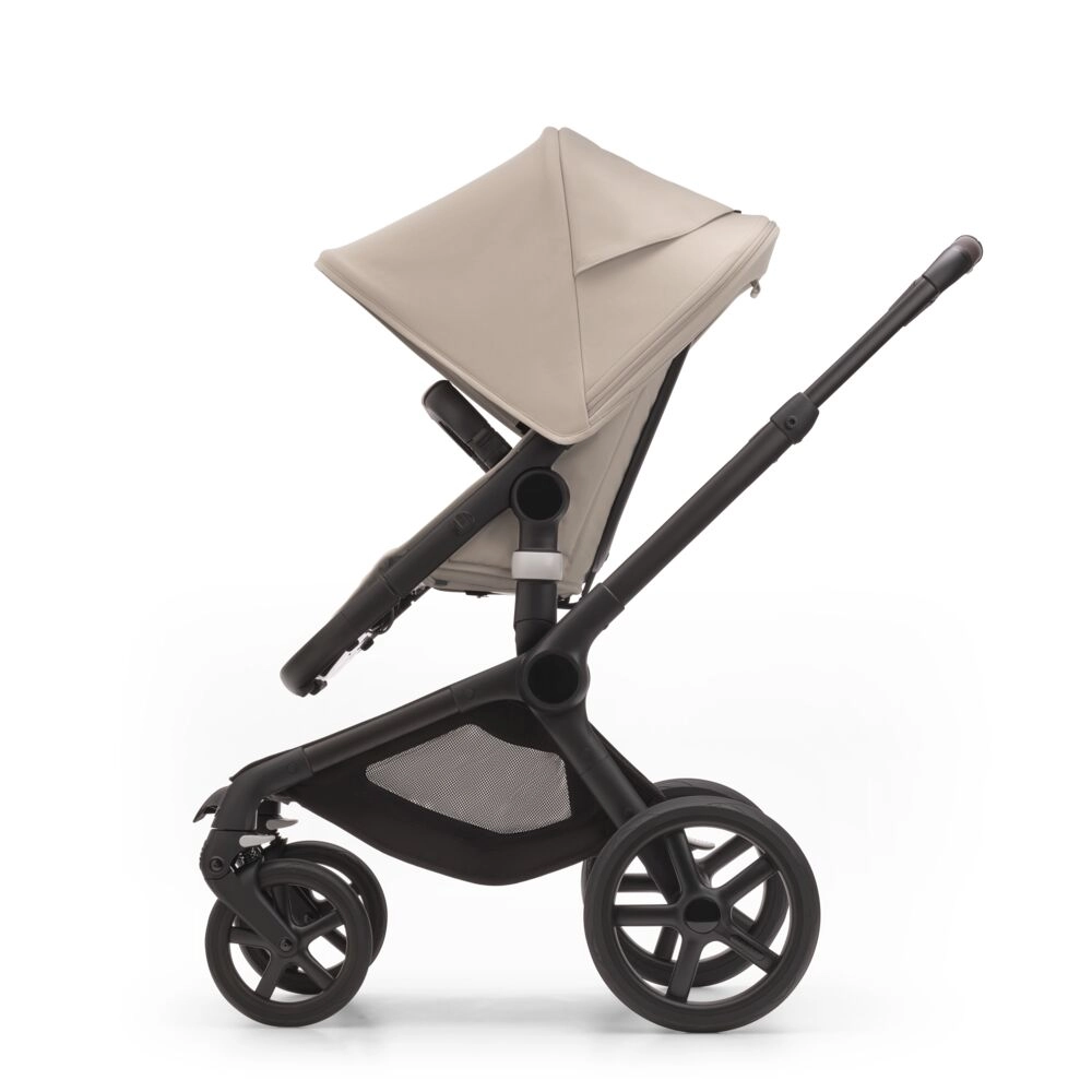 Poussette Bugaboo Fox 5 - Châssis Noir + Nacelle - Desert Taupe