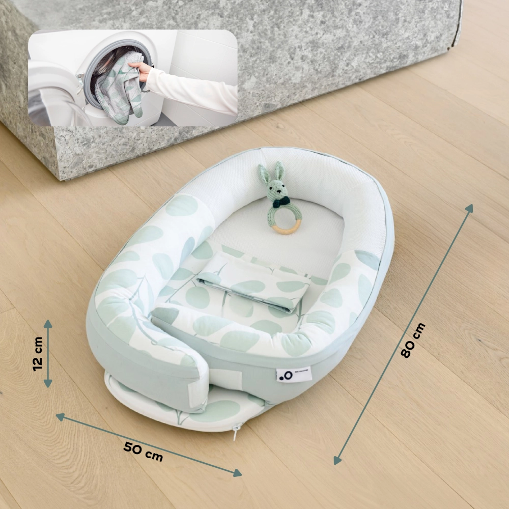 Doomoo Cocoon Réducteur Nouveau-Né Ultra Confortable Ours Gris - Dès La Naissance Jusqu'à 8 Mois
