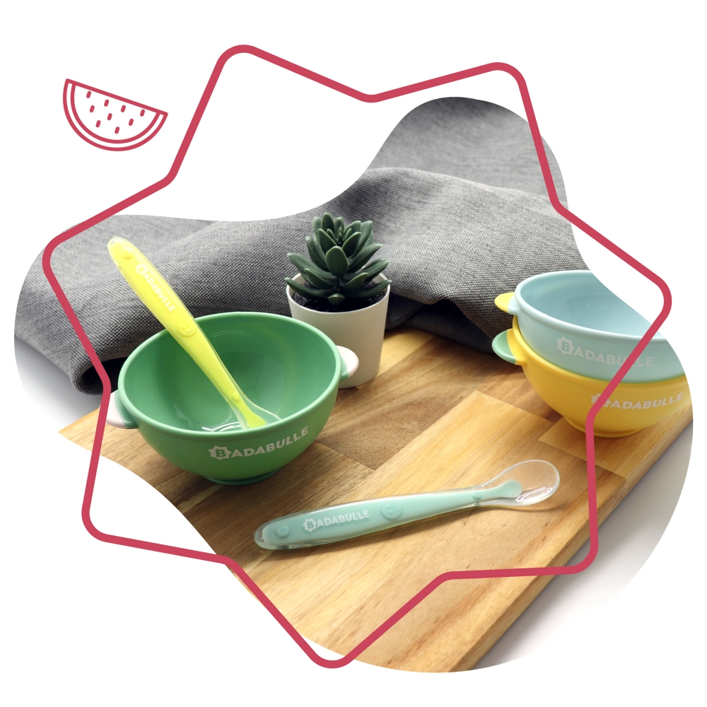 Lot 6 Cuillères Silicone Badabulle