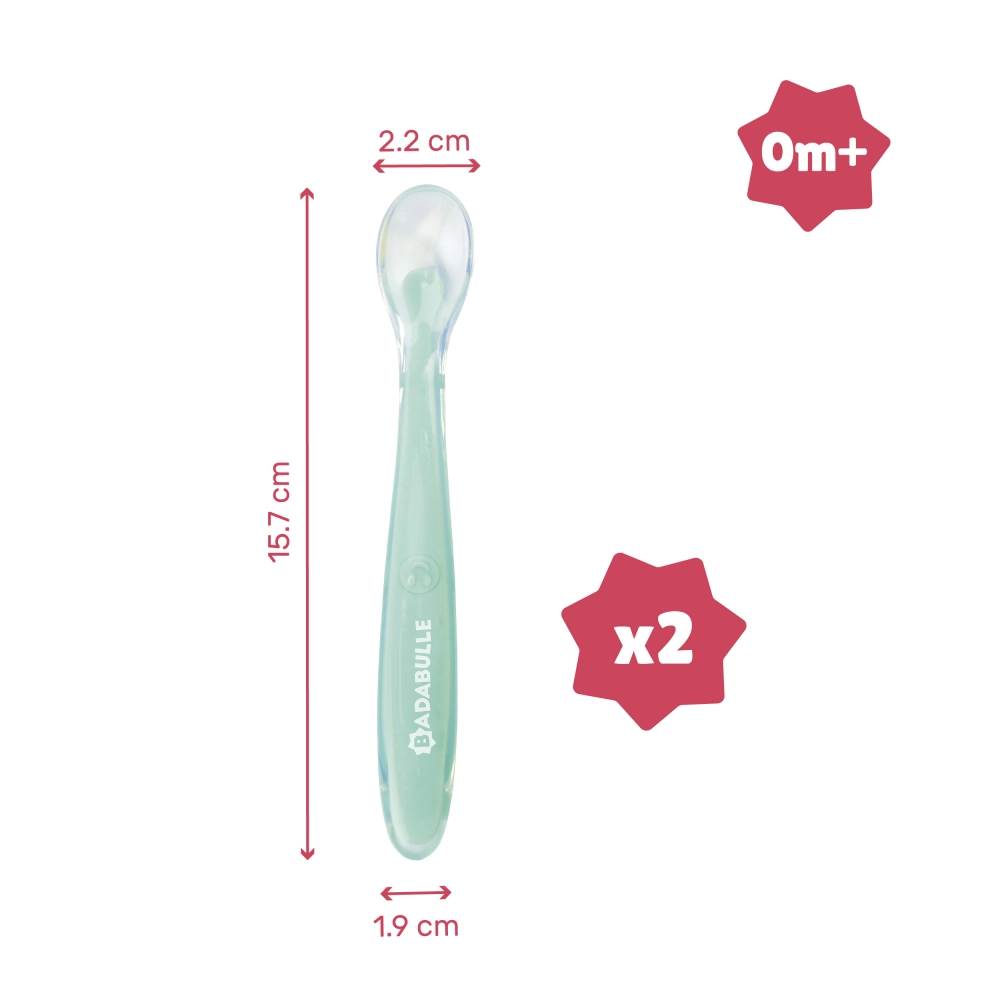 Lot 6 Cuillères Silicone Badabulle