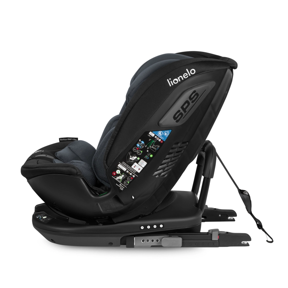 Siège Auto 40-150cm Lionelo Bastiaan RWF i-Size - Grey Stone