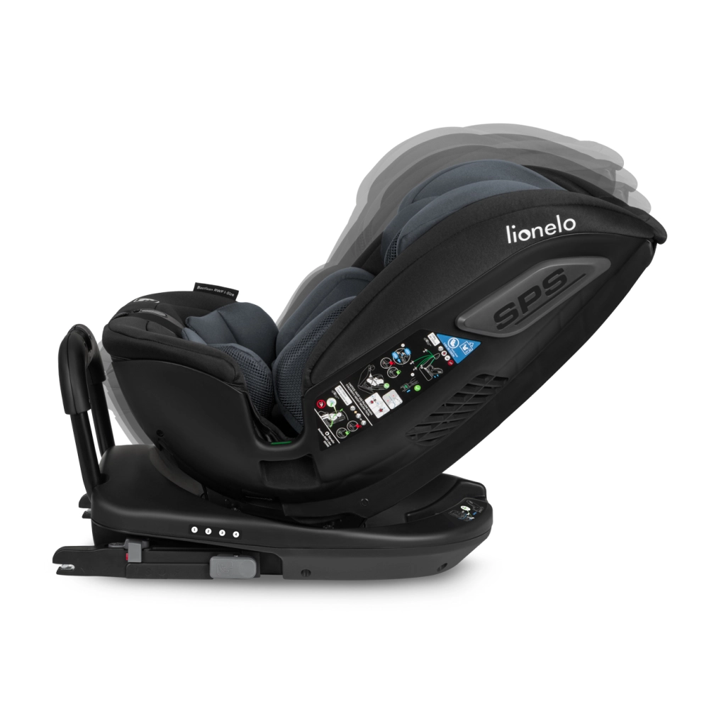 Siège Auto 40-150cm Lionelo Bastiaan RWF i-Size - Grey Stone