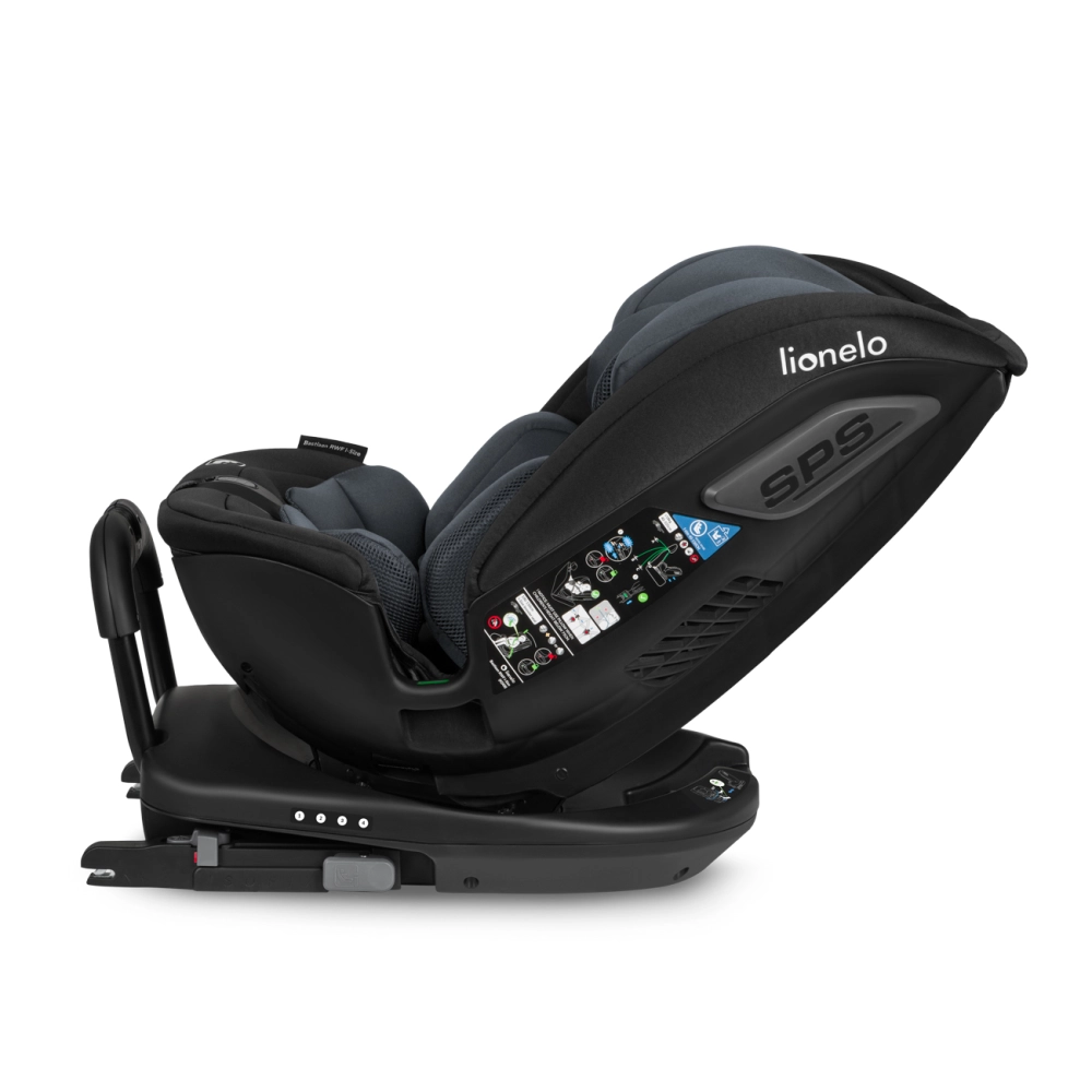 Siège Auto 40-150cm Lionelo Bastiaan RWF i-Size - Grey Stone