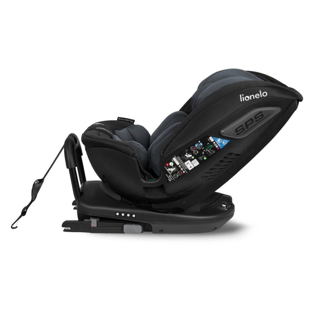 Siège Auto 40-150cm Lionelo Bastiaan RWF i-Size - Grey Stone