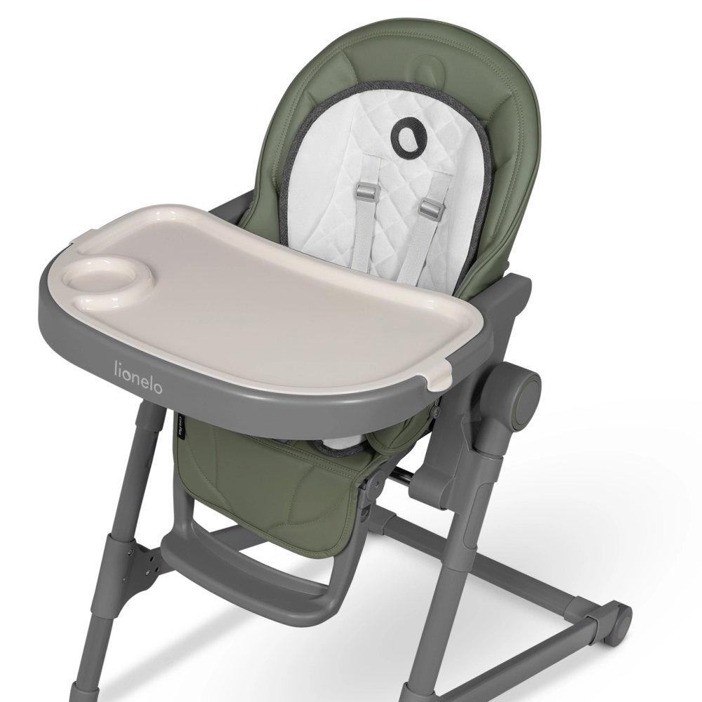 Chaise Haute Lionelo Cora Plus - Green Olive