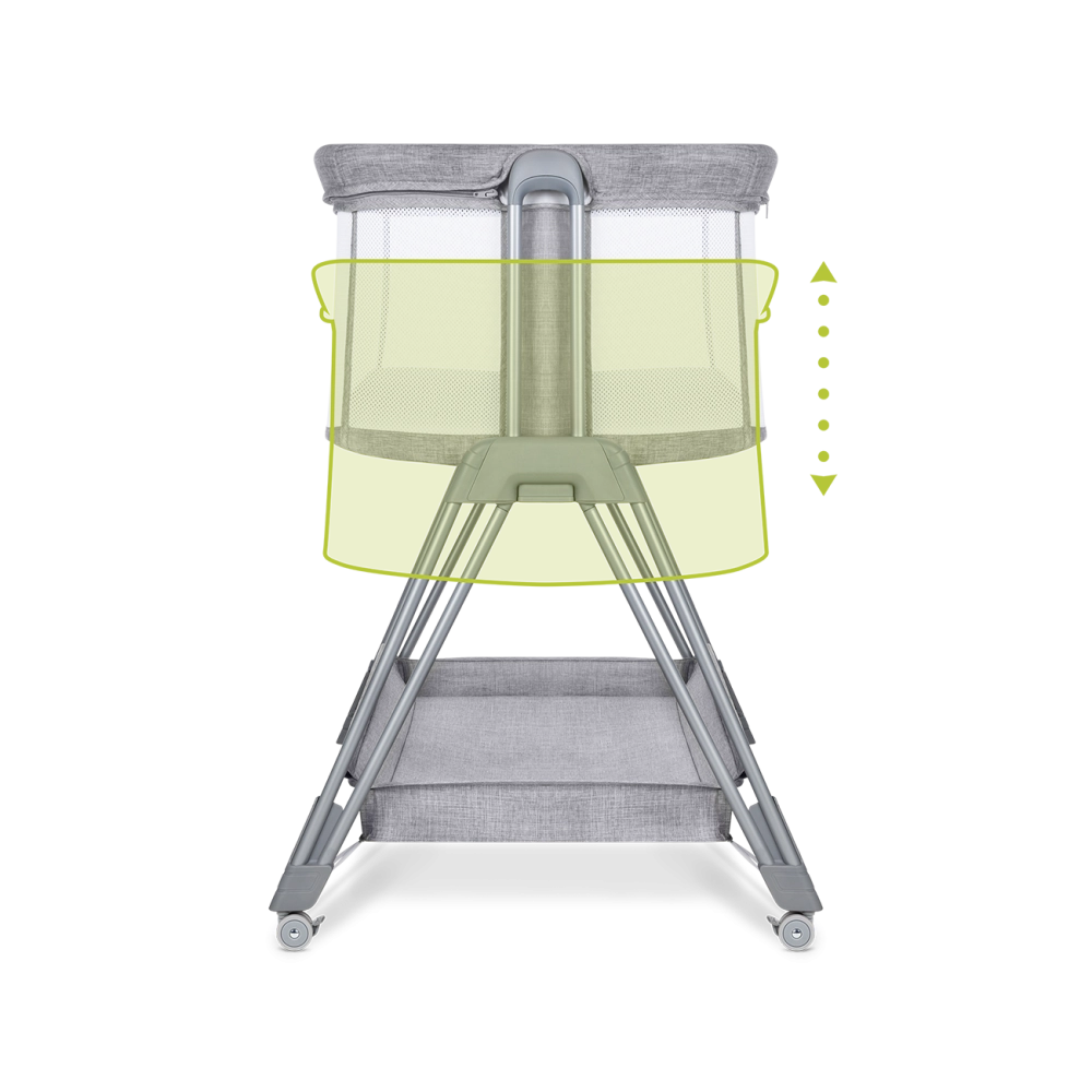 Berceau cododo Luna - Lionelo - Grey