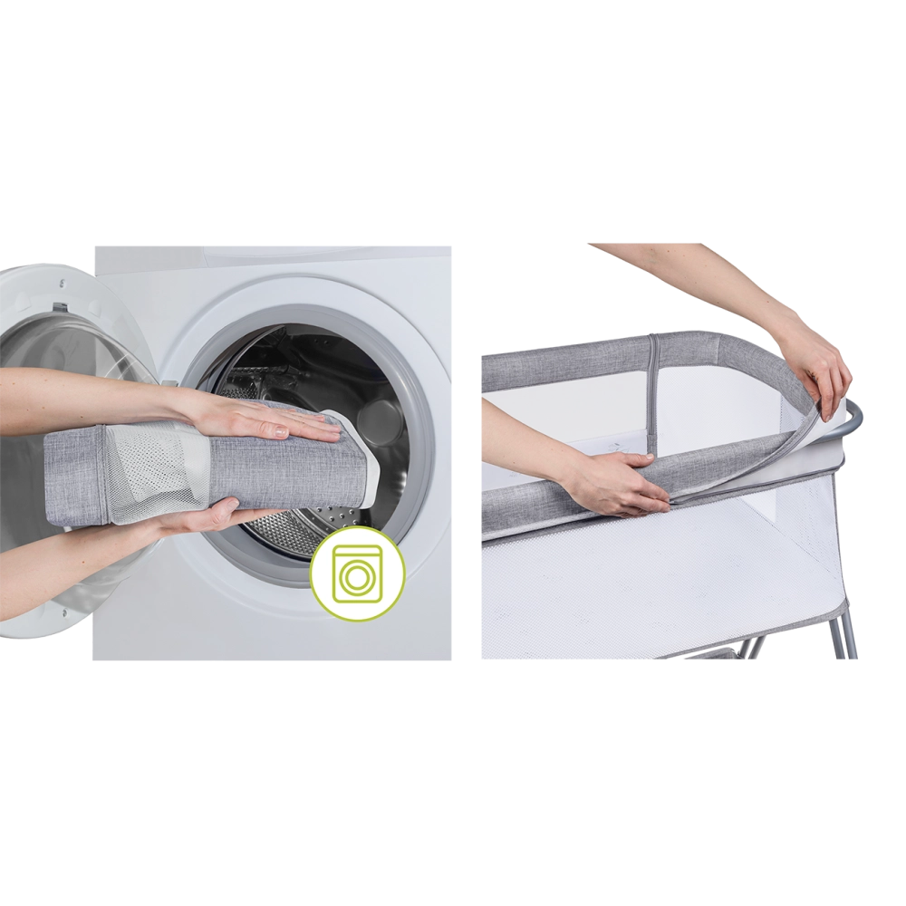 Berceau cododo Luna - Lionelo - Grey